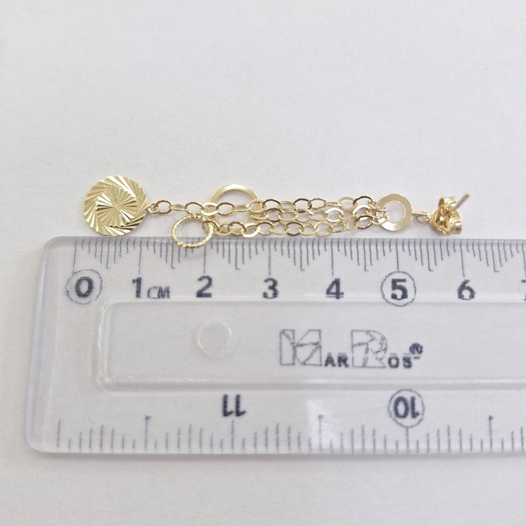 ARETES PAR ORO 14 K 2.7 GRMS (SEMINUEVO)