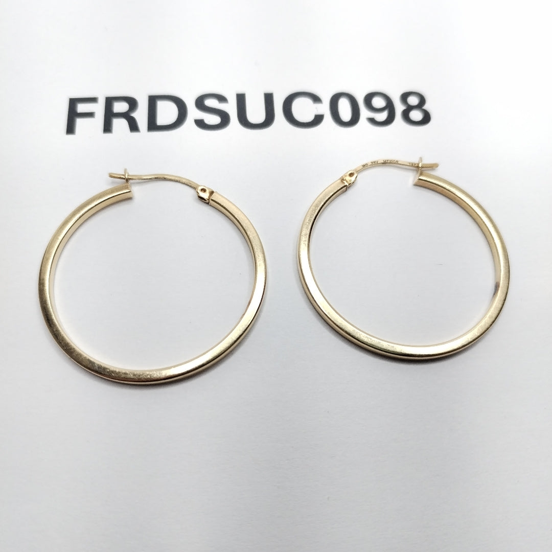 ARRACADAS PAR ORO 14 K 3.7 GRMS (SEMINUEVO)