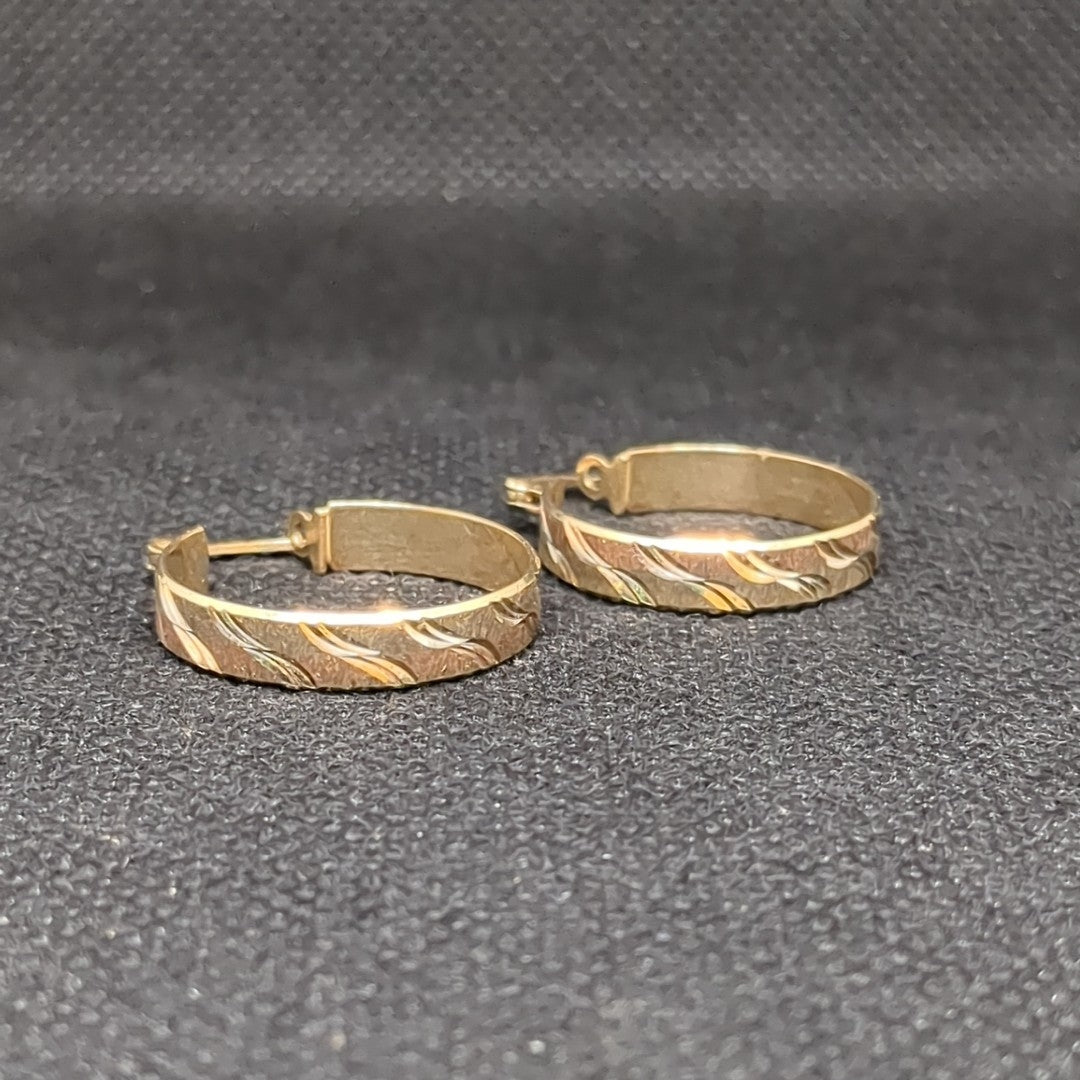 ARRACADAS PAR ORO 14 K 4.4 GRMS (SEMINUEVO)