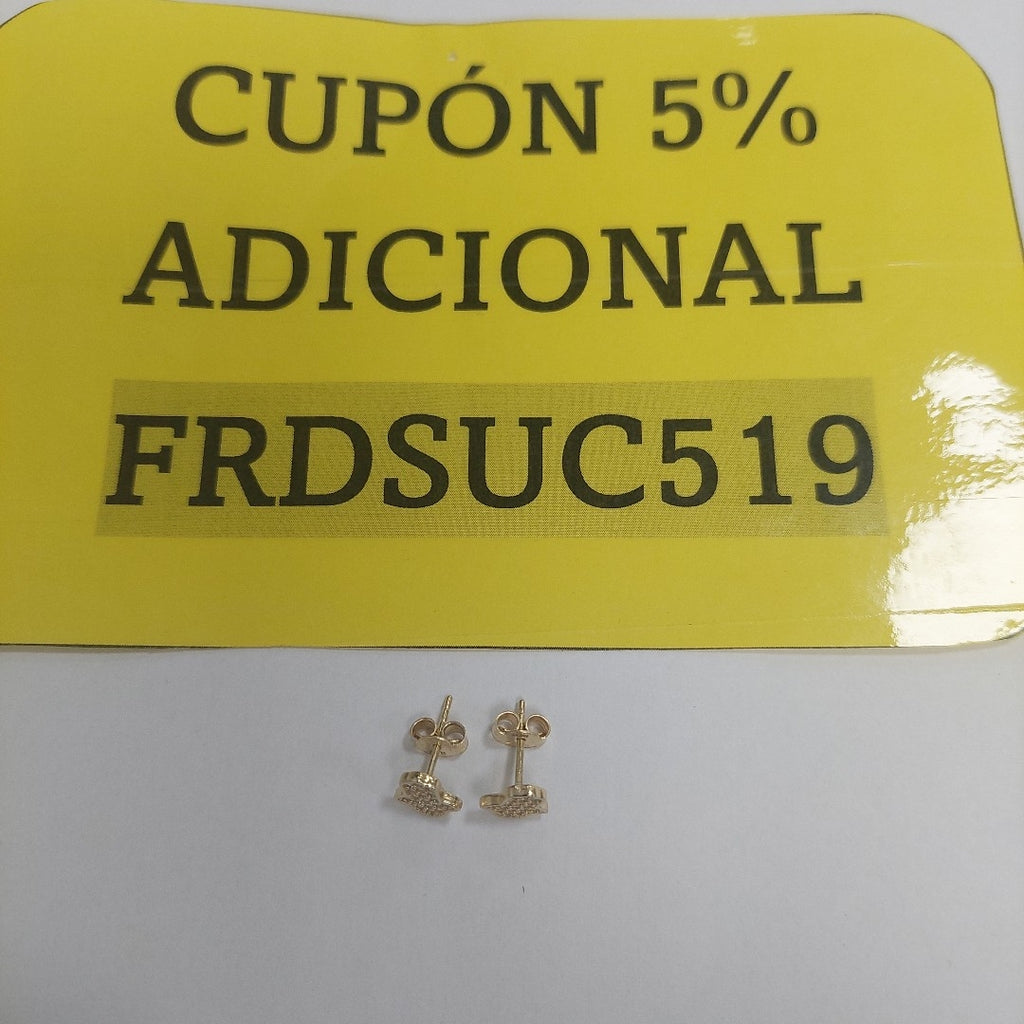 BROQUELES ORO 14K 1.4 (NUEVO)