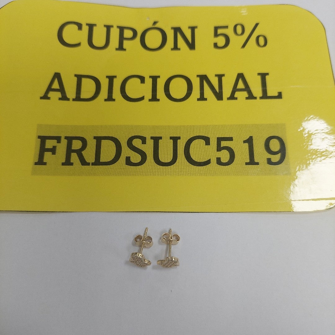 BROQUELES ORO 14K 1.4 (NUEVO)