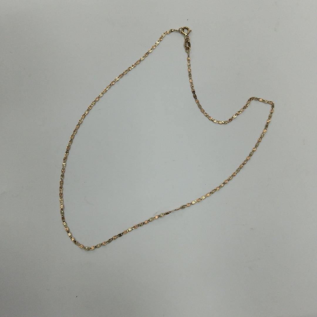 CADENA ORO, ORO COMBINADO 10 K 1.3 GRMS (SEMINUEVO)