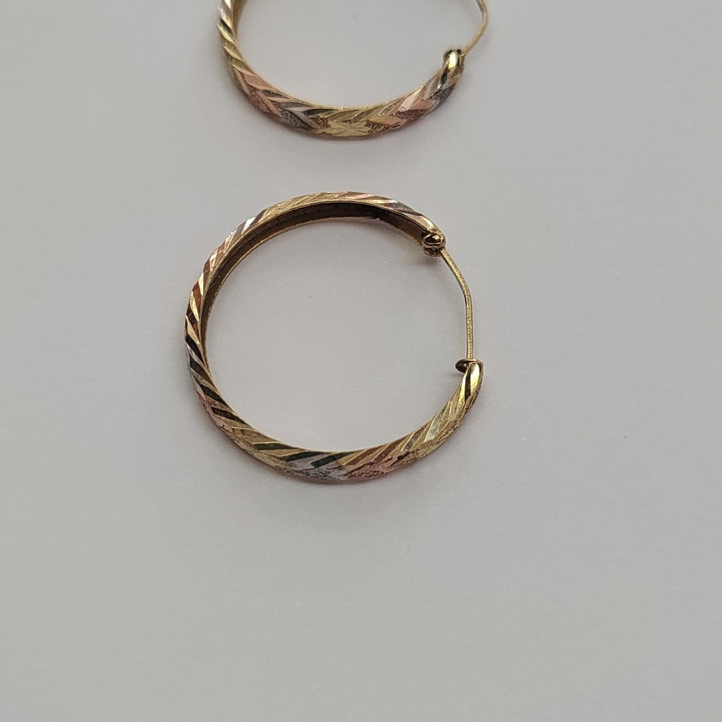 ARRACADAS PAR ORO 14 K 1.5 GRMS (SEMINUEVO)