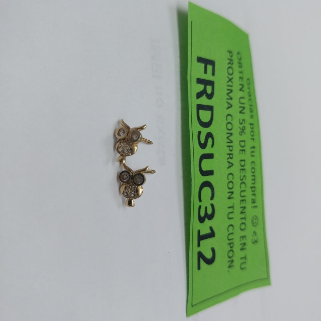 ARETES PAR ORO 14 K 0,60 GRMS (SEMINUEVO)
