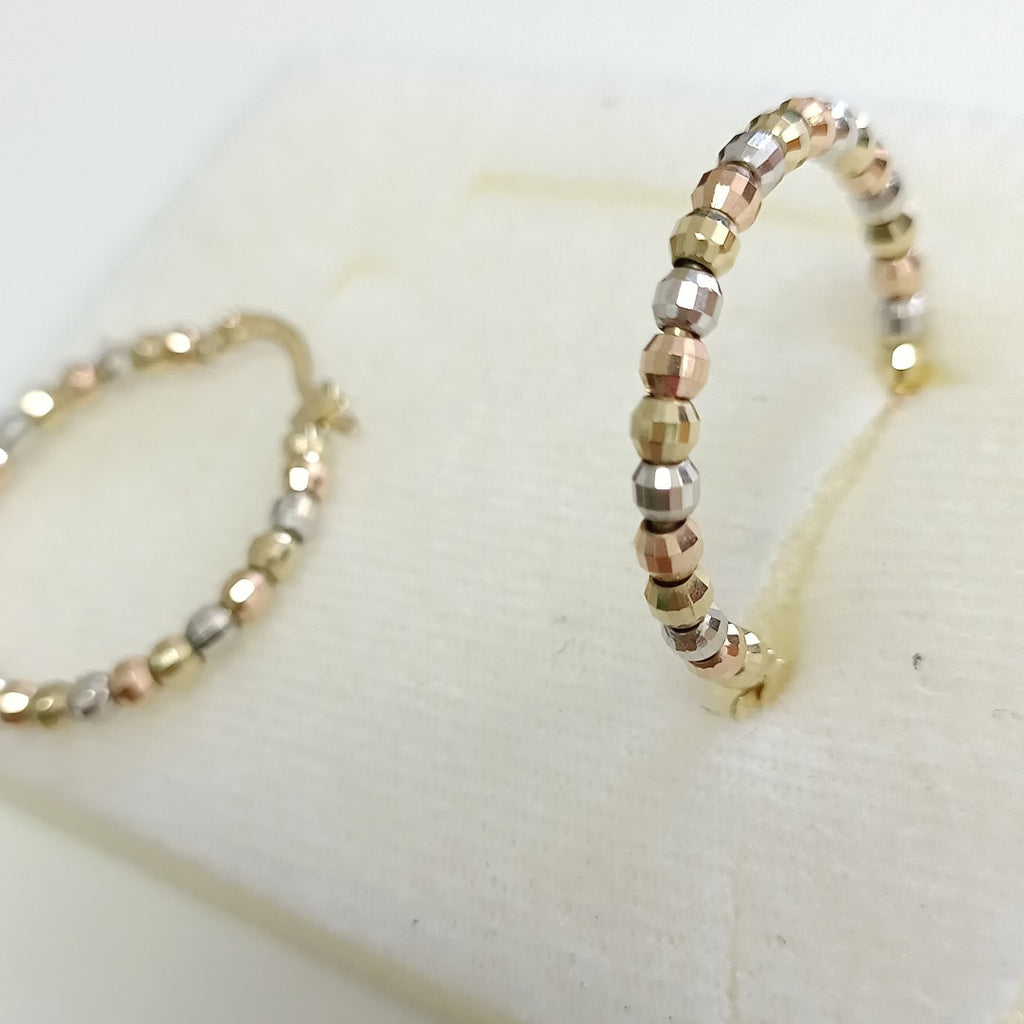 ARRACADAS PAR ORO COMBINADO 10 K 4,00 GRMS (SEMINUEVO)