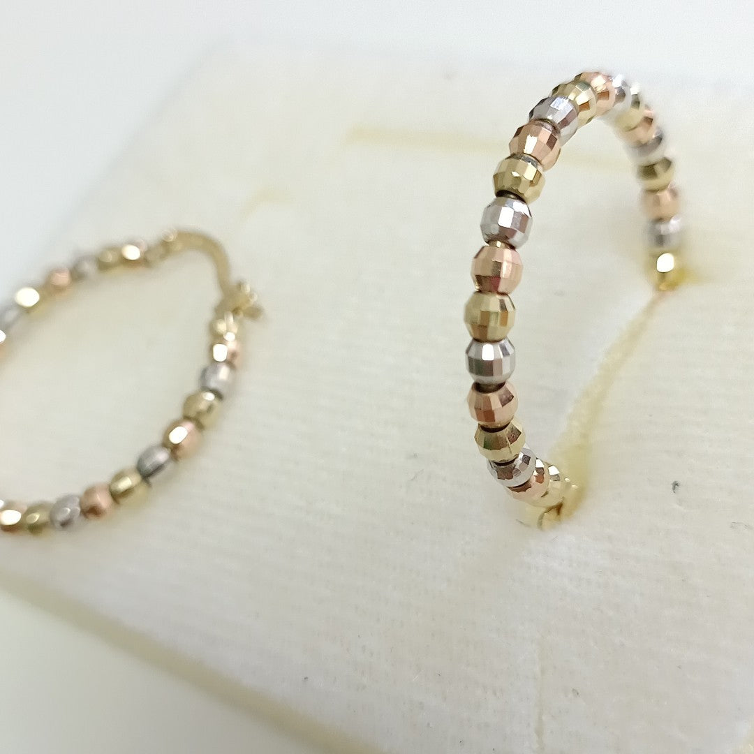 ARRACADAS PAR ORO COMBINADO 10 K 4,00 GRMS (SEMINUEVO)