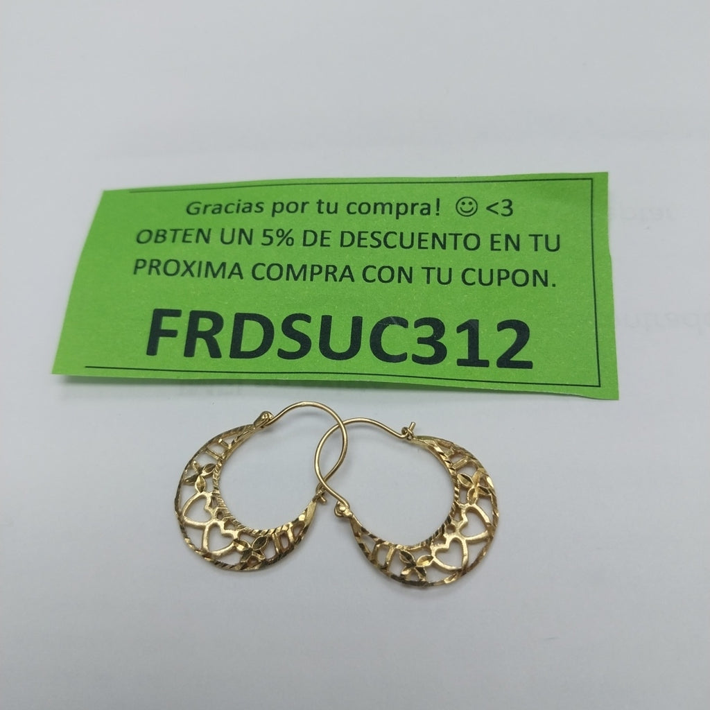 ARRACADAS PAR ORO 10 K 1.4 GRMS (SEMINUEVO)