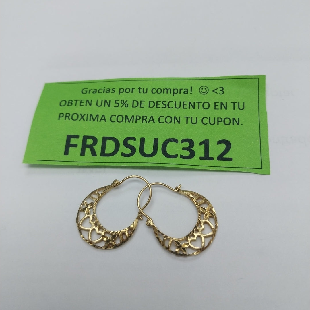 ARRACADAS PAR ORO 10 K 1.4 GRMS (SEMINUEVO)
