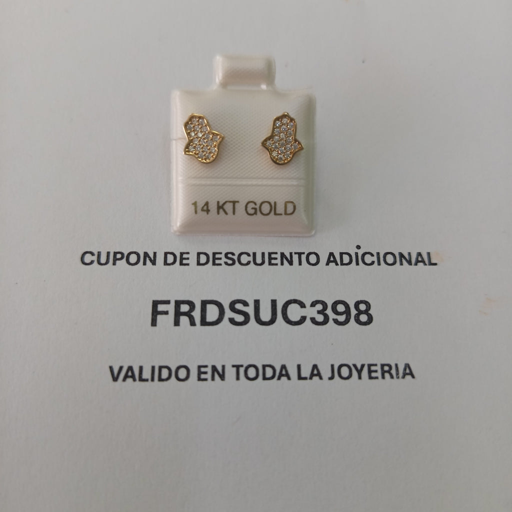 BROQUELES ORO 14K 1.3 (NUEVO)
