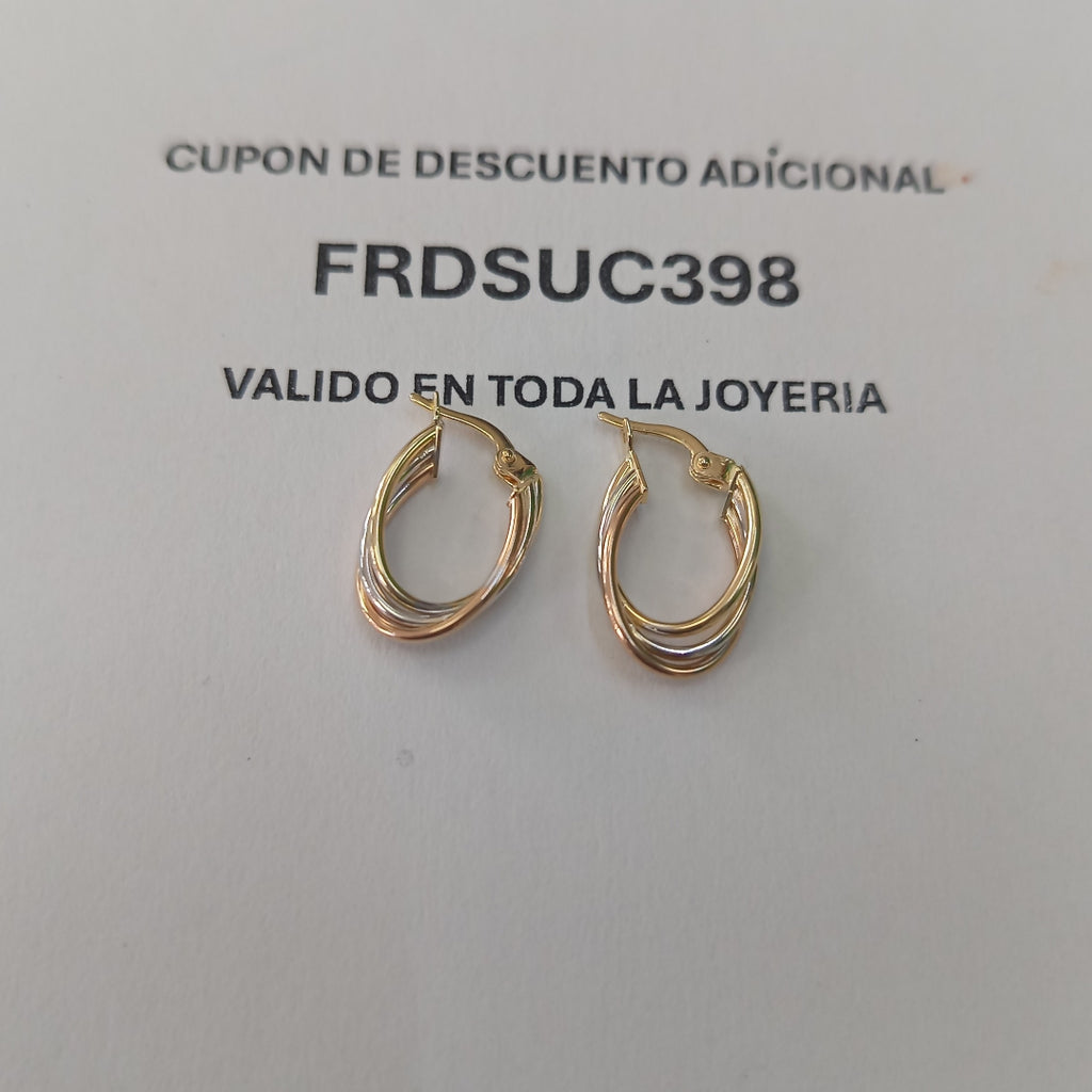 ARRACADAS ORO 14K 1.5 (NUEVO)