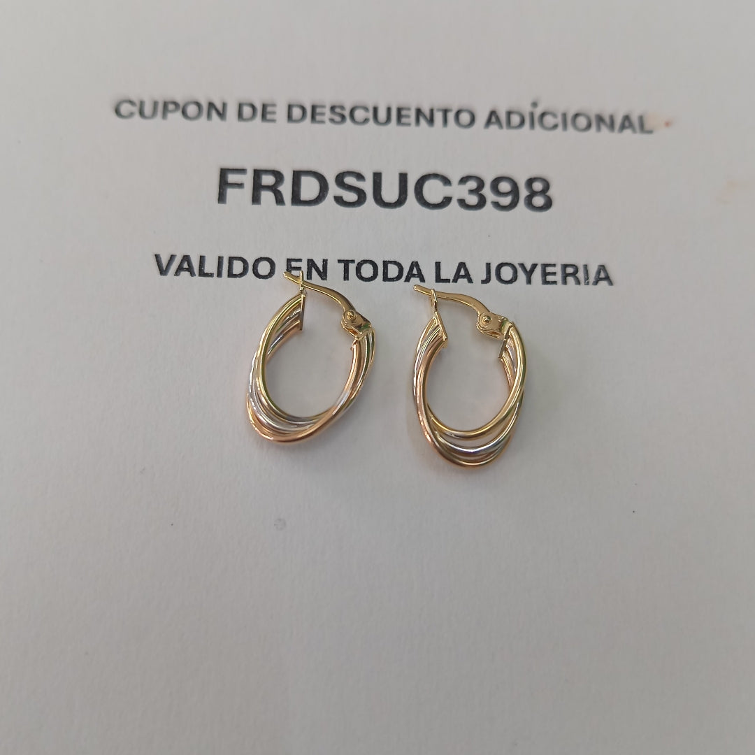 ARRACADAS ORO 14K 1.5 (NUEVO)