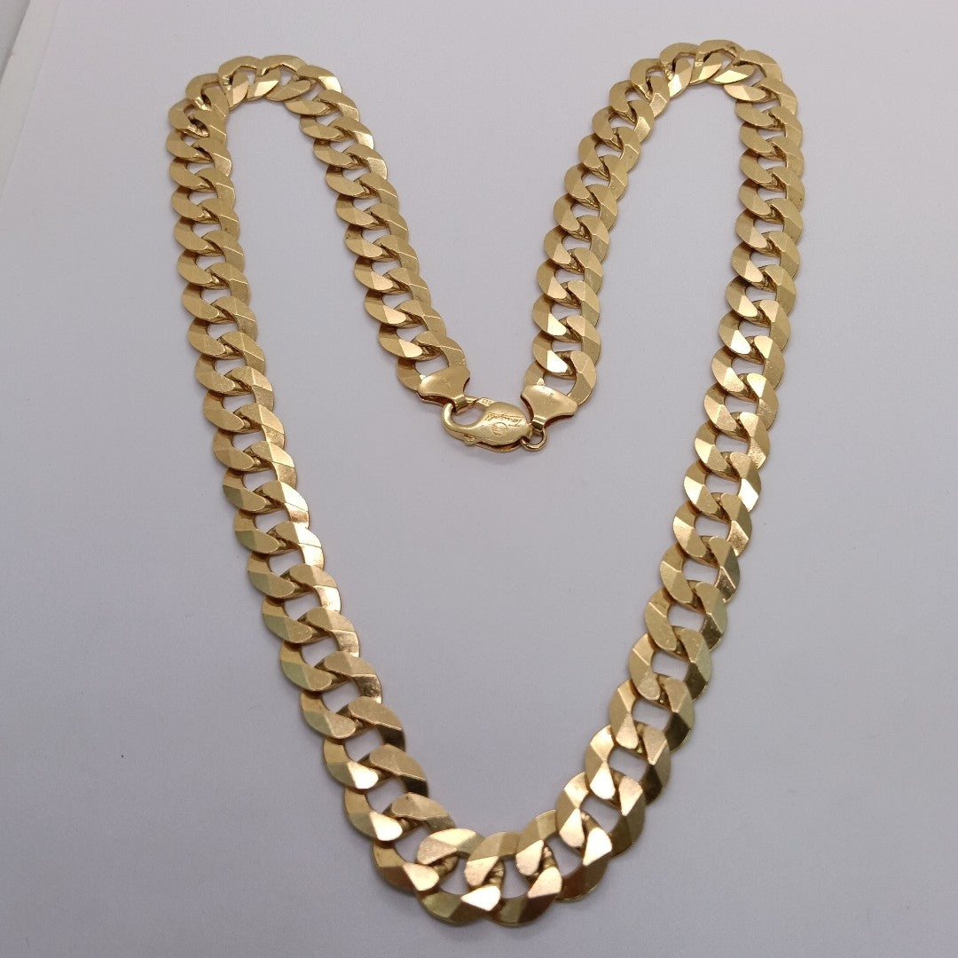 CADENAS BARBADA AMARILLA ORO 14K 121.9 (NUEVO)