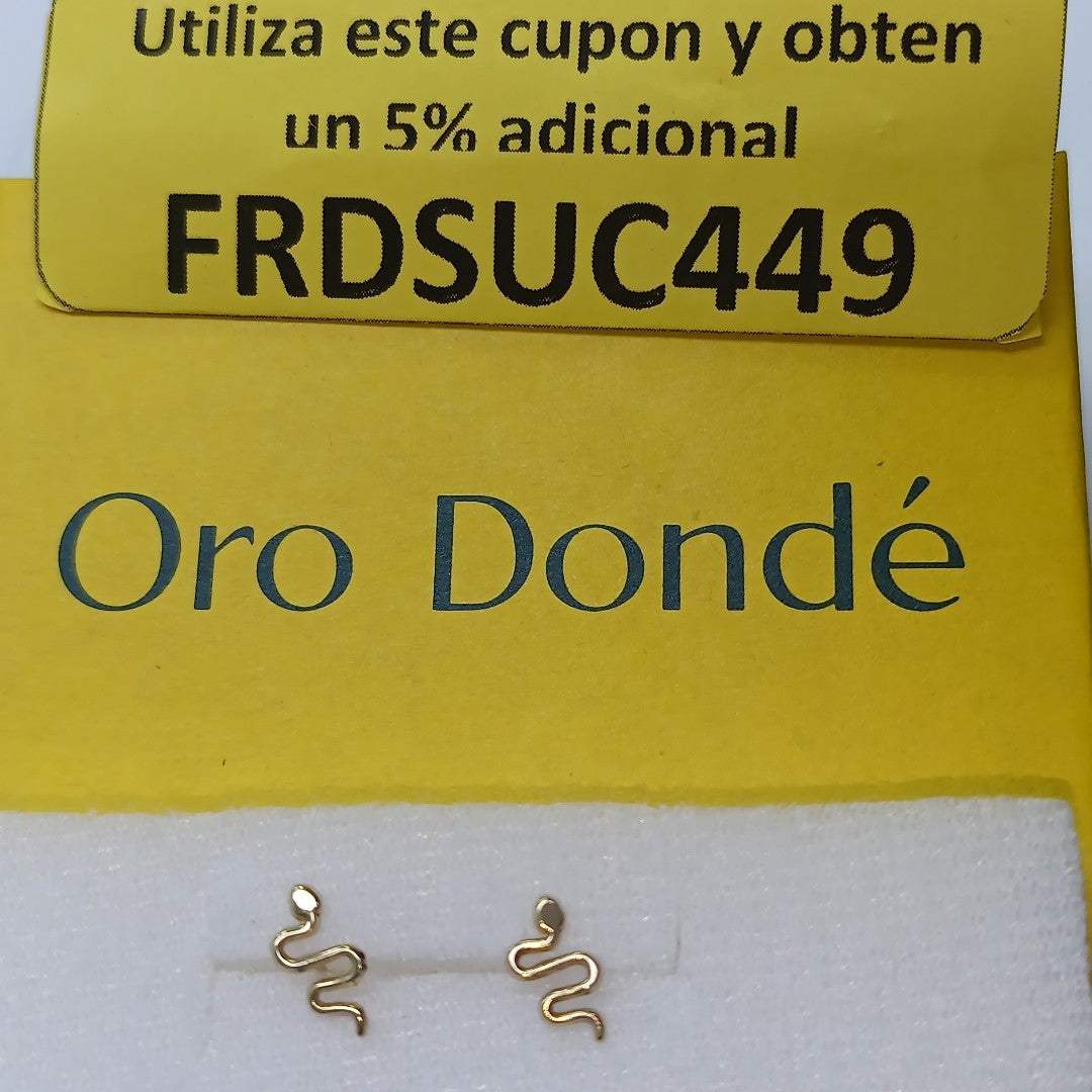 BROQUELES PAR ORO 14 K 0.2 GRMS (SEMINUEVO)
