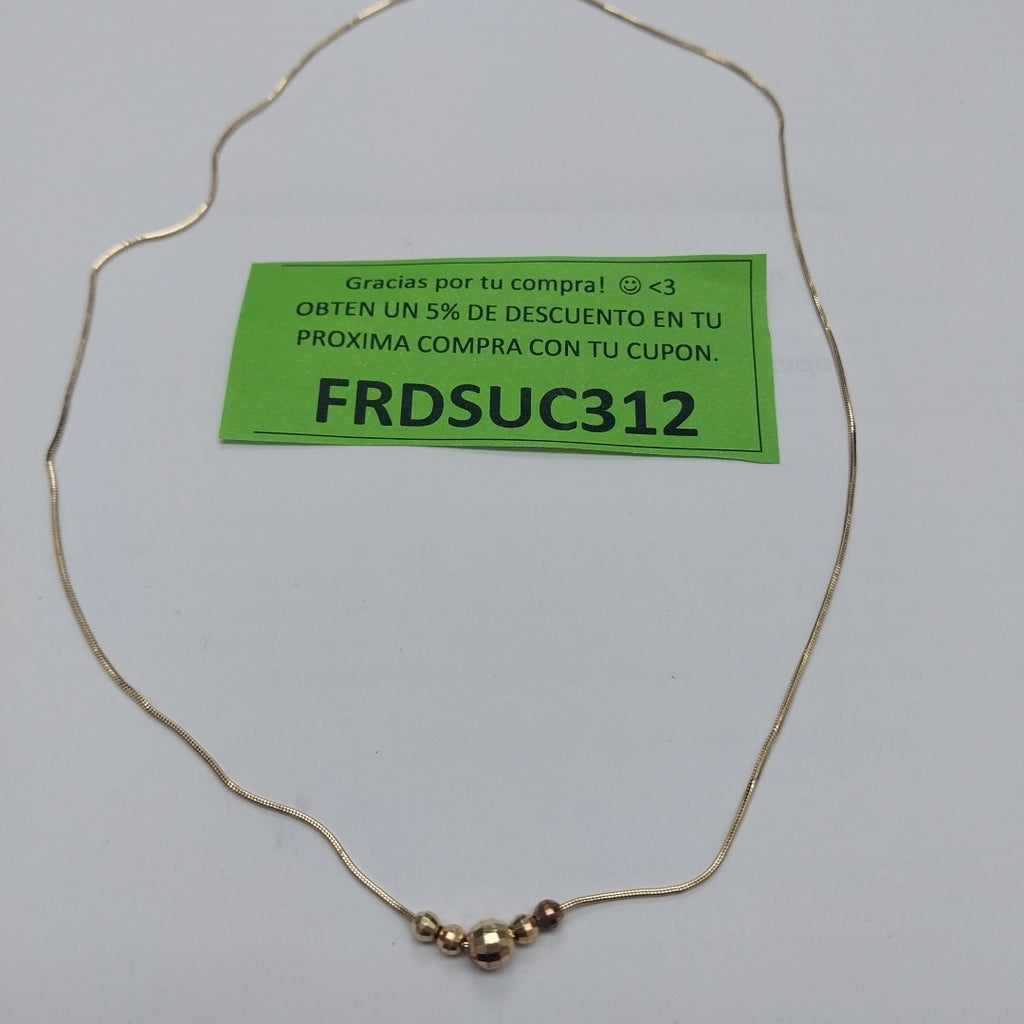 GARGANTILLA ORO 14 K 2.8 GRMS (SEMINUEVO)