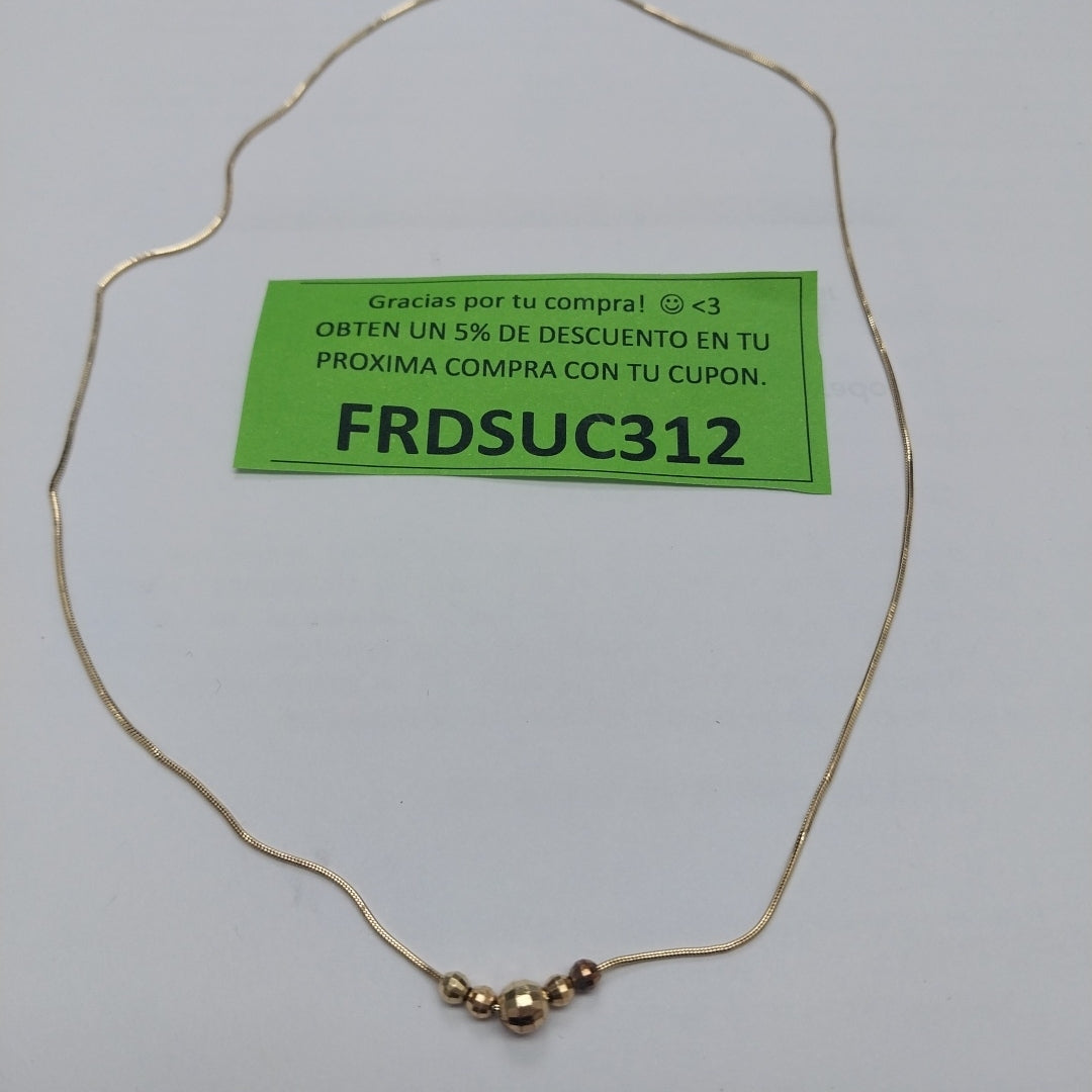 GARGANTILLA ORO 14 K 2.8 GRMS (SEMINUEVO)