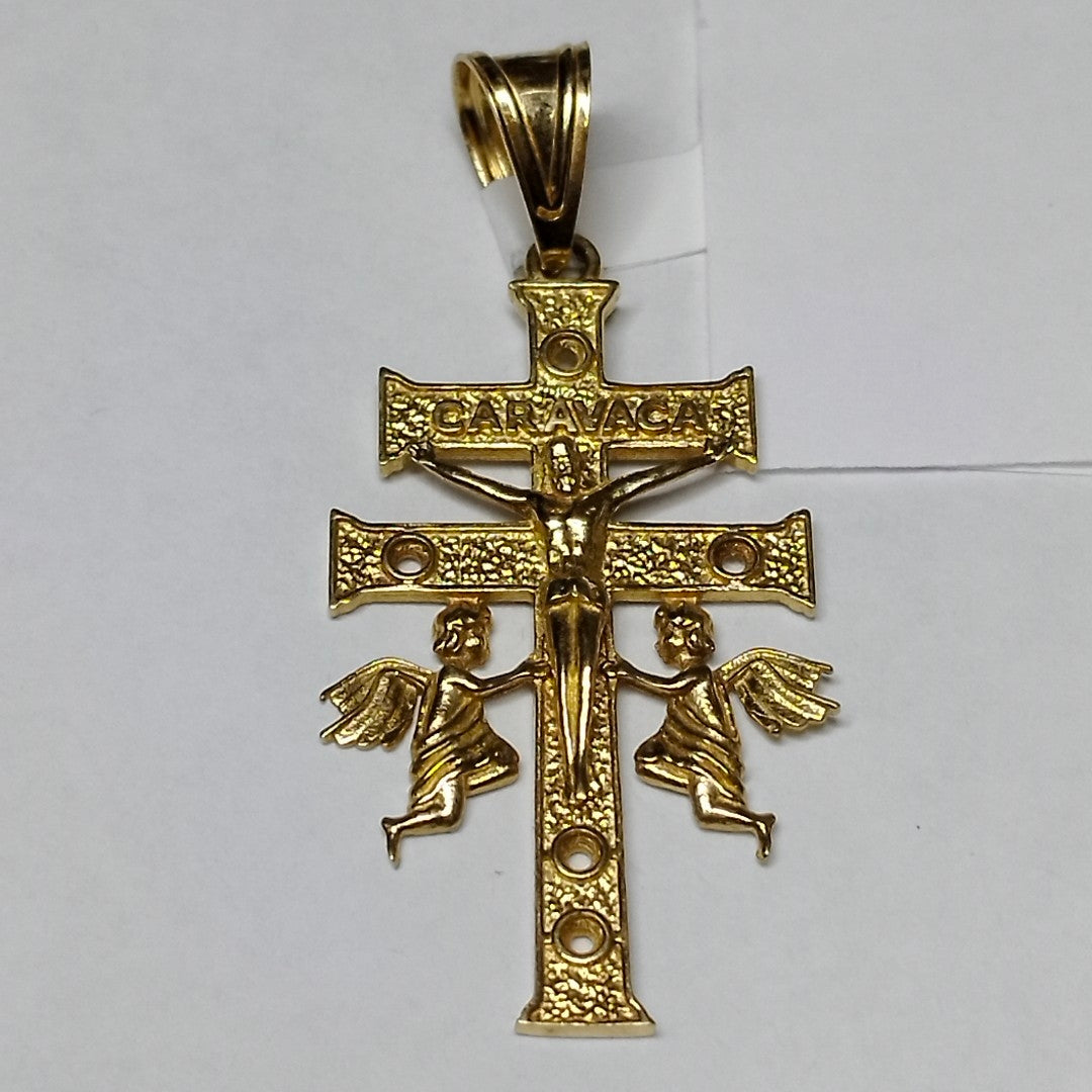 CRUZ DE CARAVACA ORO 14 K 3.3 GRMS (SEMINUEVO)