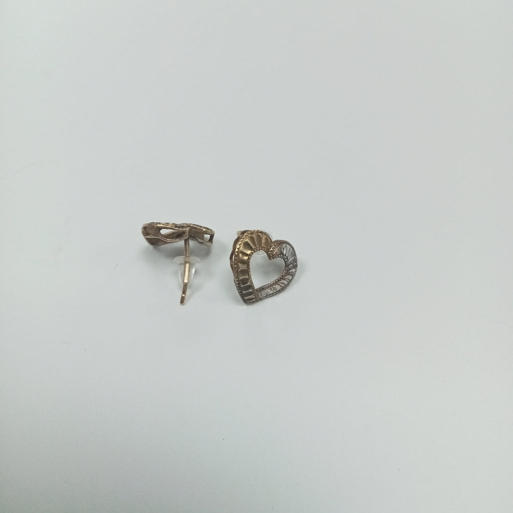 ARETES PAR ORO COMBINADO 8 K 0,90 GRMS (SEMINUEVO)