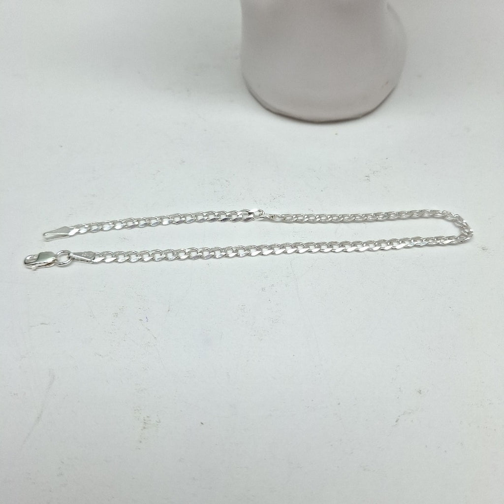 PULSERA BARBADA PLATA .925 21 CM 2.93 GR (NUEVO)