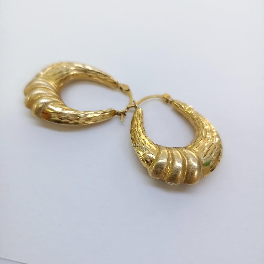 ARRACADAS PAR ORO 14 K 3,60 GRMS (SEMINUEVO)