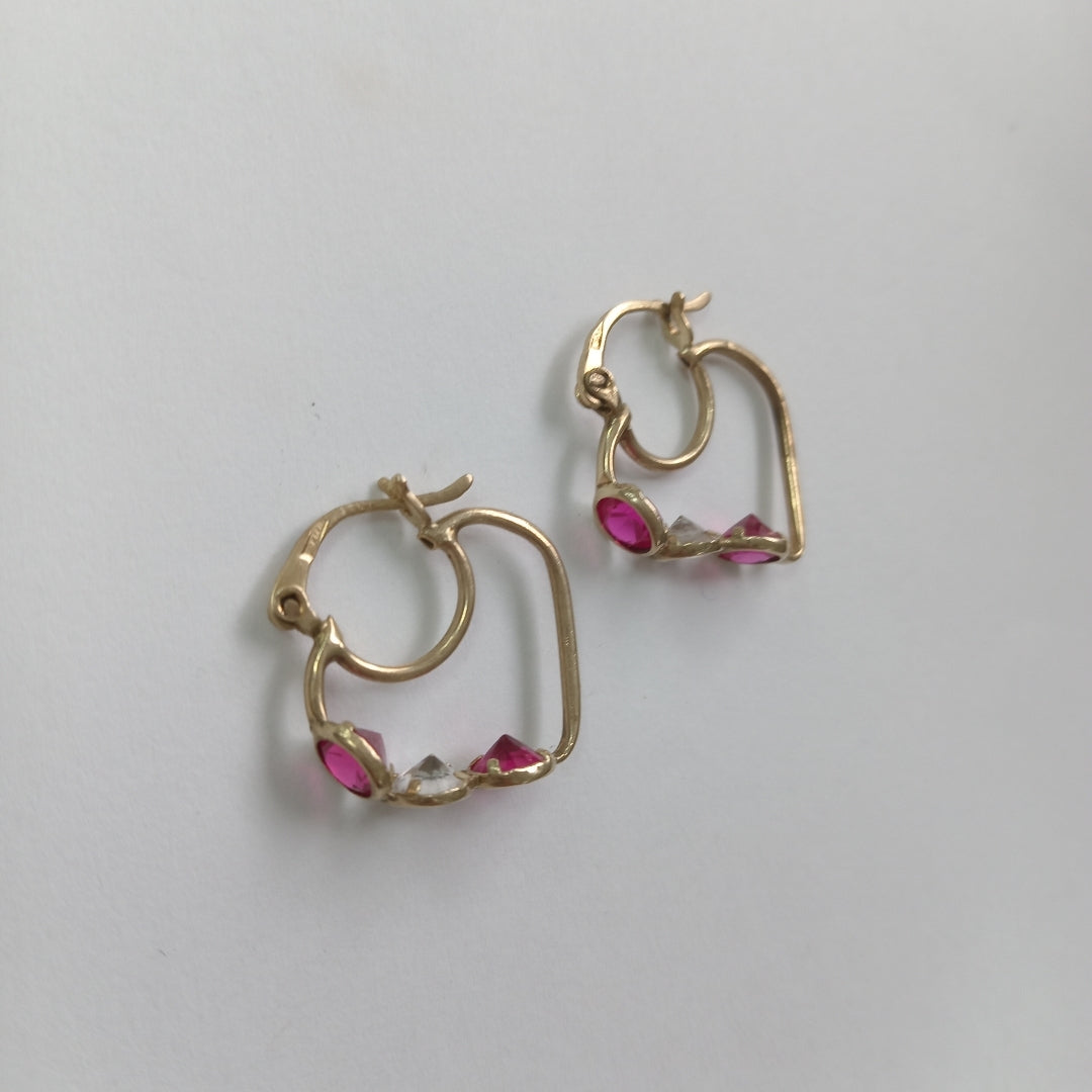ARETES PAR ORO 10 K 2,20 GRMS (SEMINUEVO)