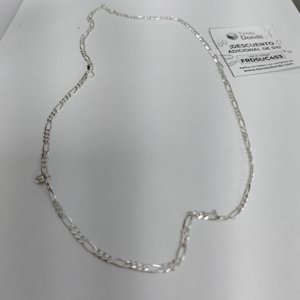 CADENA TEJIDO 3X1 PLATA .925 55 CM 7.6 GR (NUEVO)