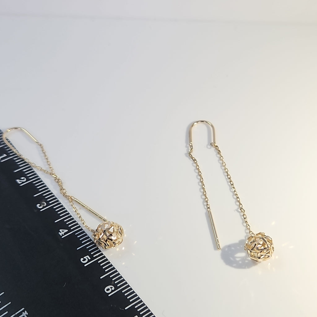 BROQUELES ORO 14K 1.6 (NUEVO)