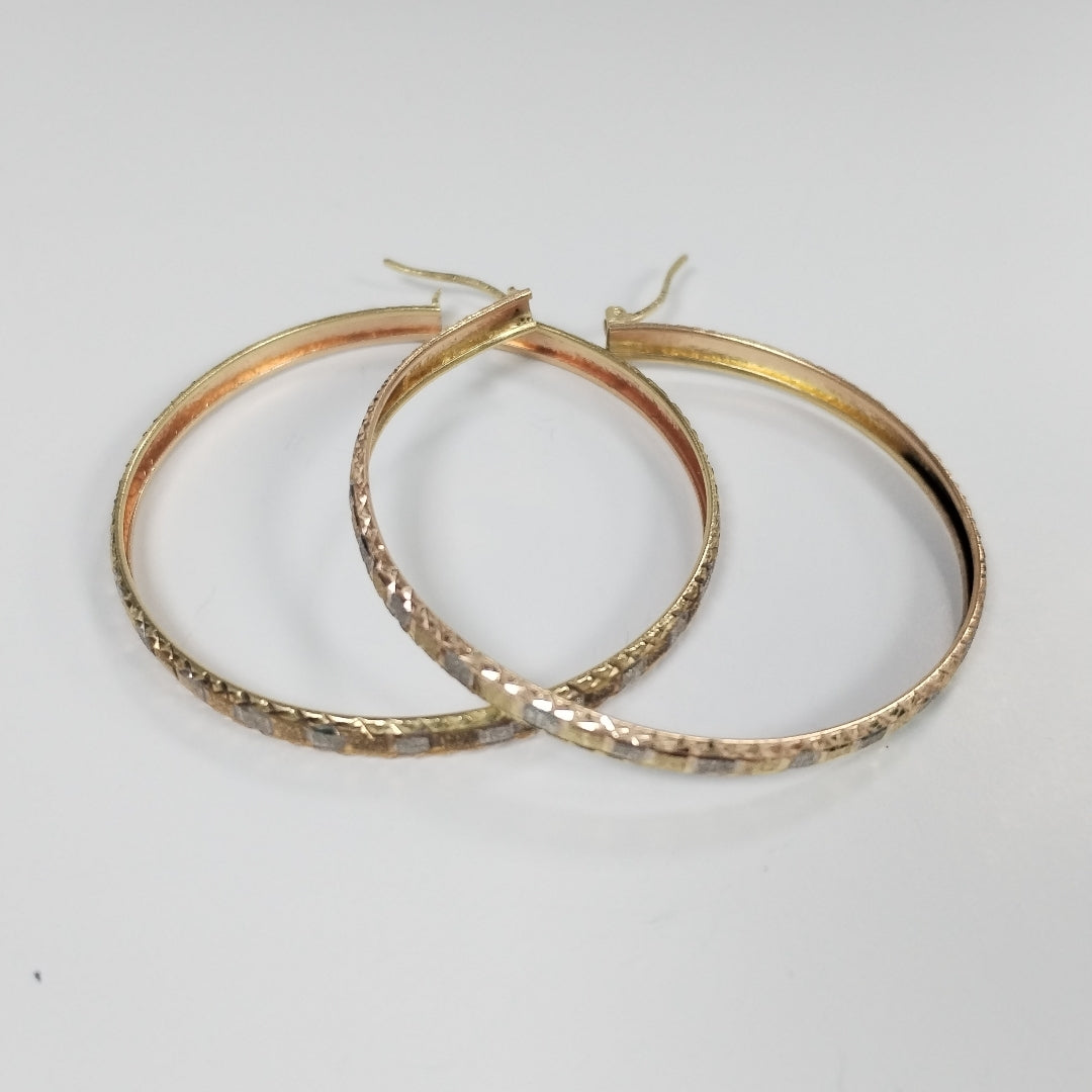 ARRACADAS PAR ORO,ORO COMBINADO 14 K 4,60 GRMS (SEMINUEVO)