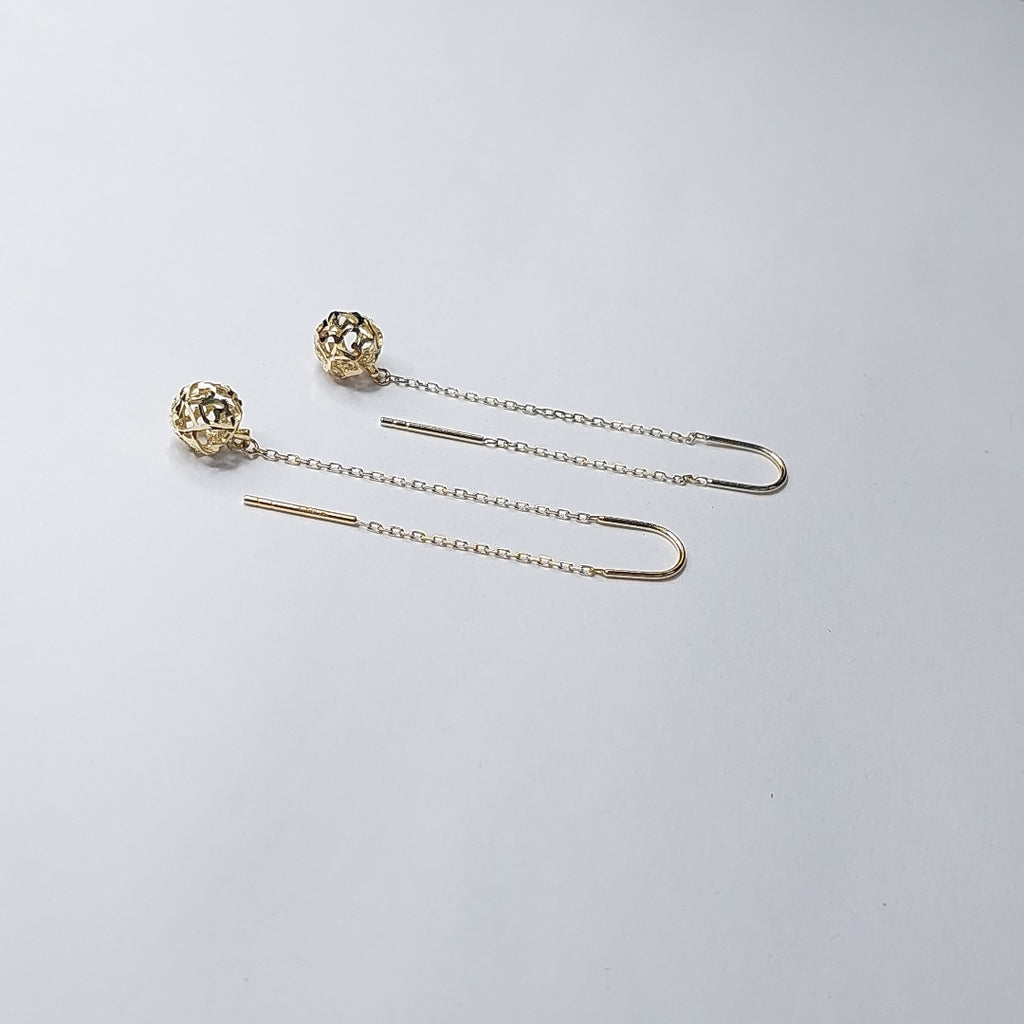 BROQUELES ORO 14K 1.7 (NUEVO)