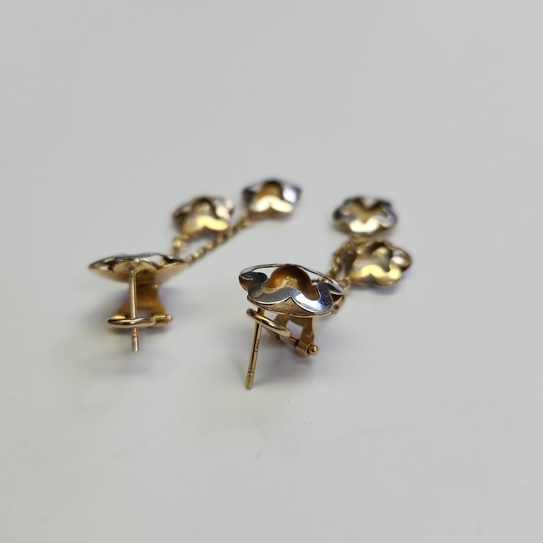 ARETES PAR ORO 14 K 5,10 GRMS (SEMINUEVO)