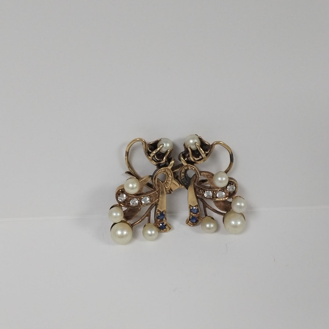 ARETES PAR ORO 14 K 7.3 GRMS (SEMINUEVO)
