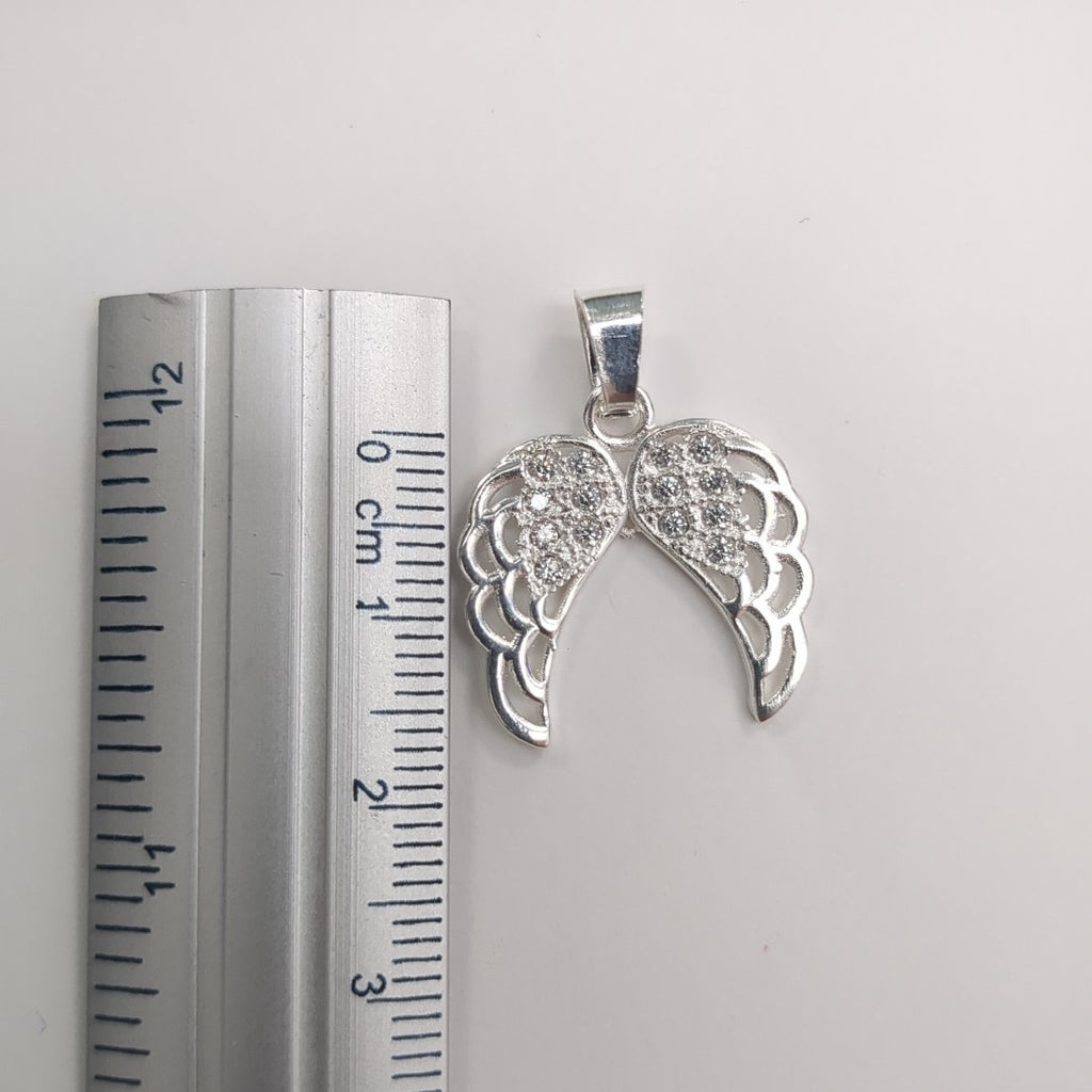 DIJE ALAS C/CIRCONIAS PLATA .925 2.3 GR (NUEVO)