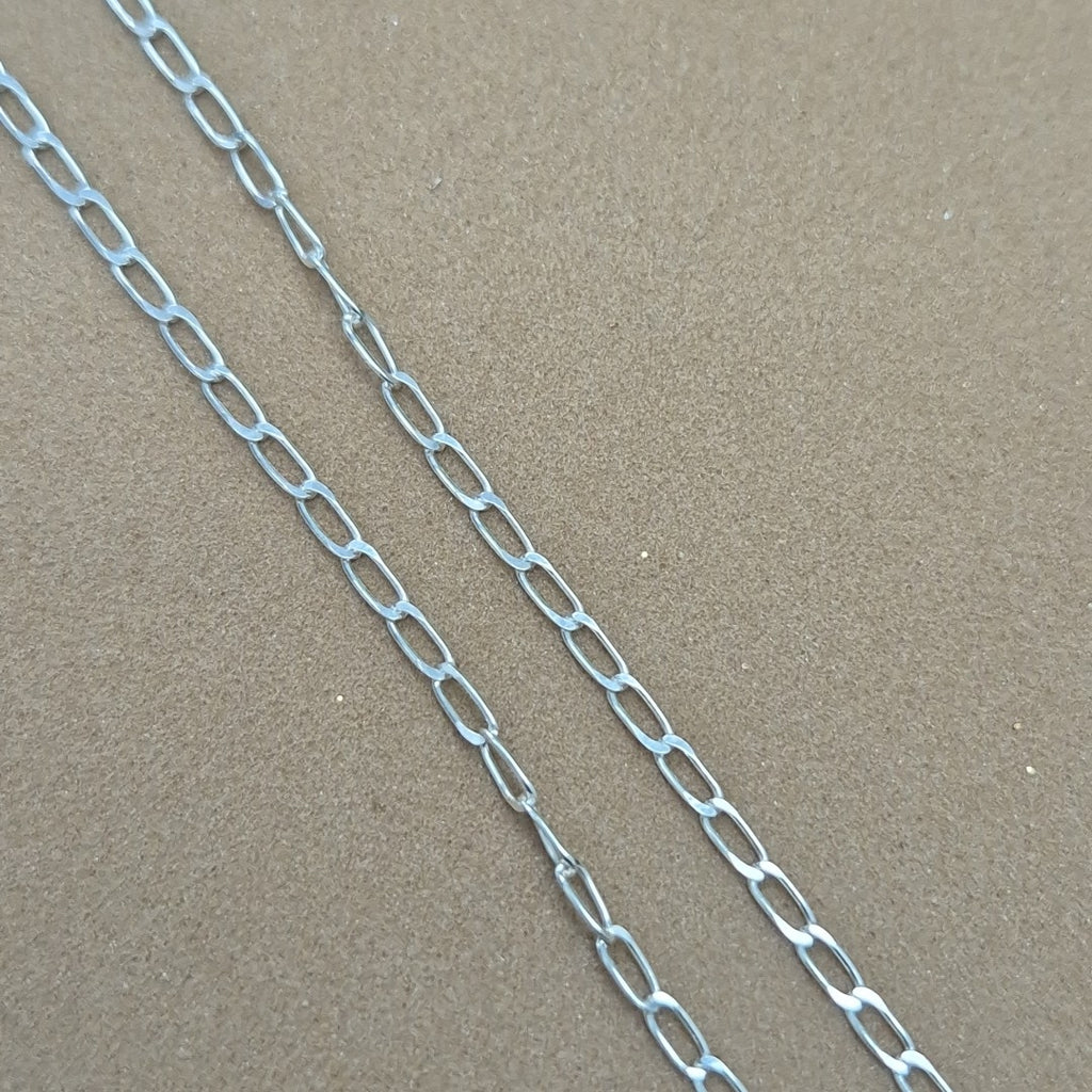 CADENA TEJIDO ESLABONES PLATA .925 50 CM 2.7 GR (NUEVO)