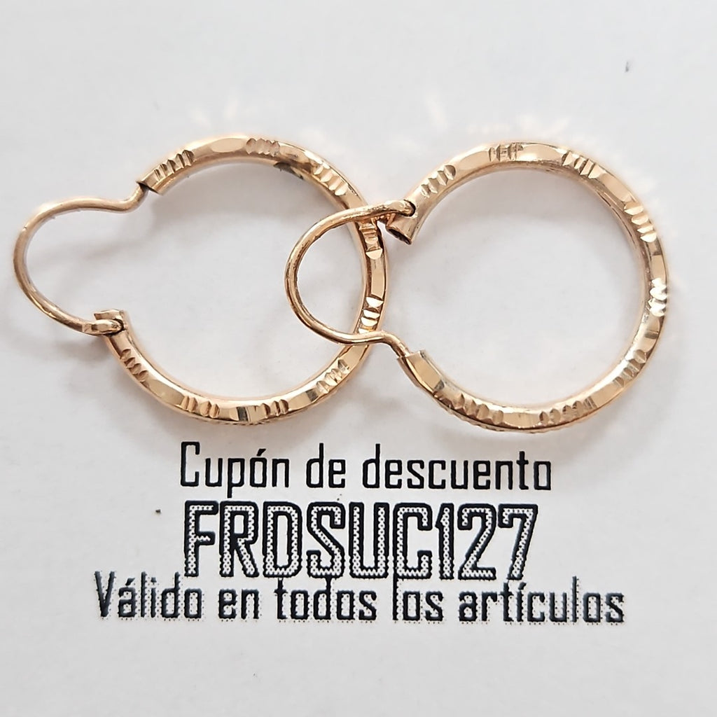 ARRACADAS PAR ORO 8 K 1 GRMS (SEMINUEVO)