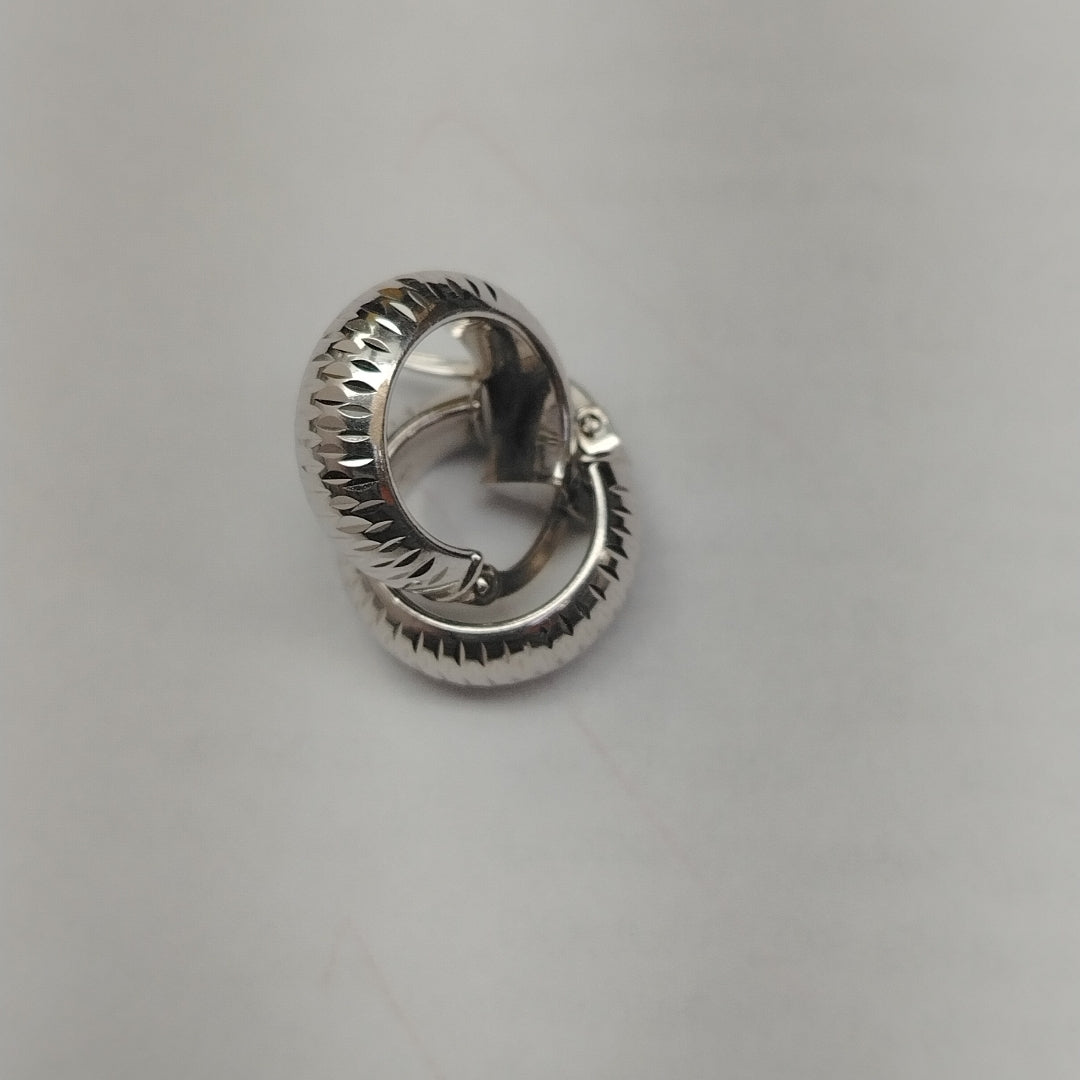 ARRACADAS PAR ORO BLANCO 14 K 2.5 GRMS (SEMINUEVO)