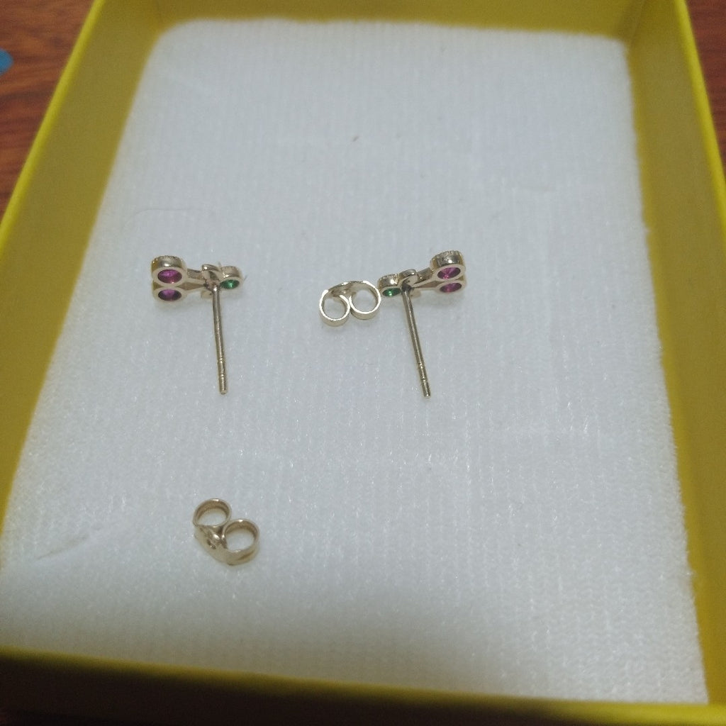 BROQUELES ORO 14K 1 (NUEVO)