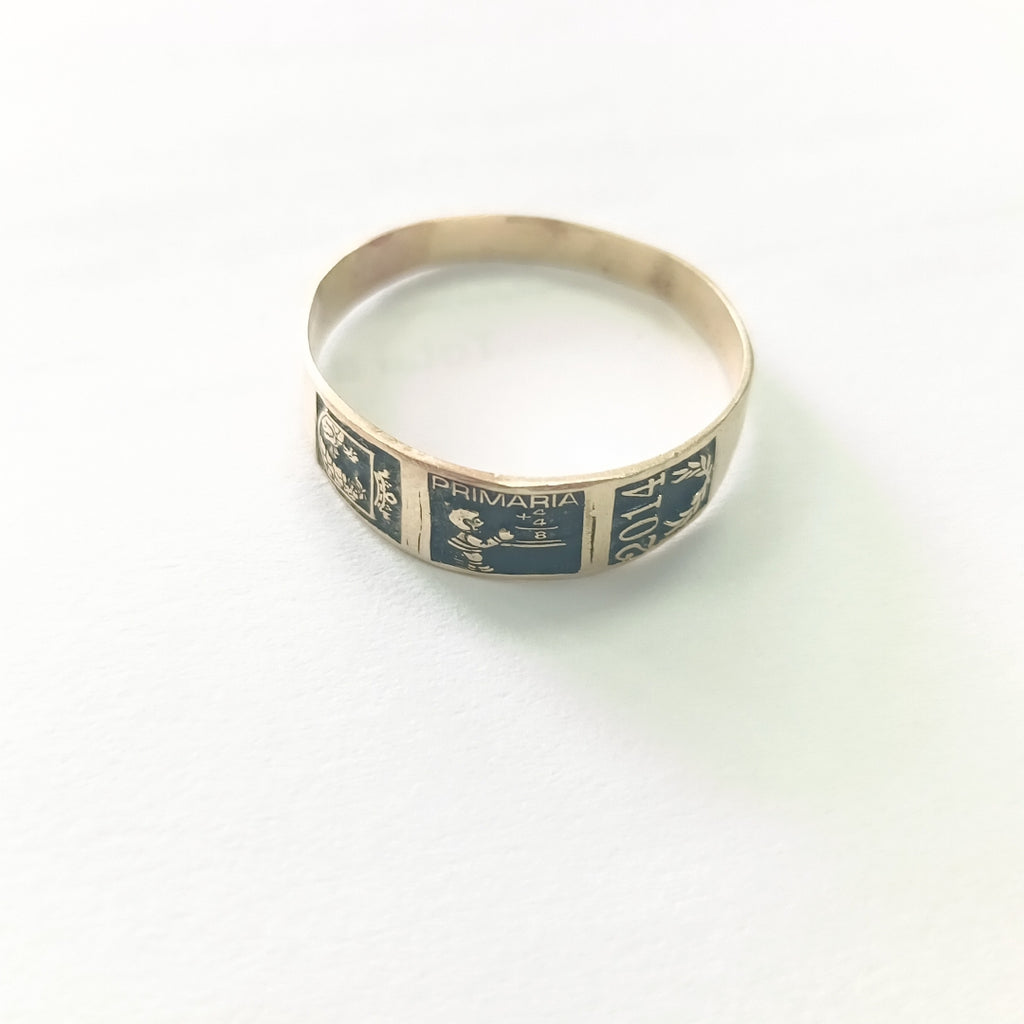 ANILLO DE GRADUACIÓN ORO 8 K 1,30 GRMS (SEMINUEVO)