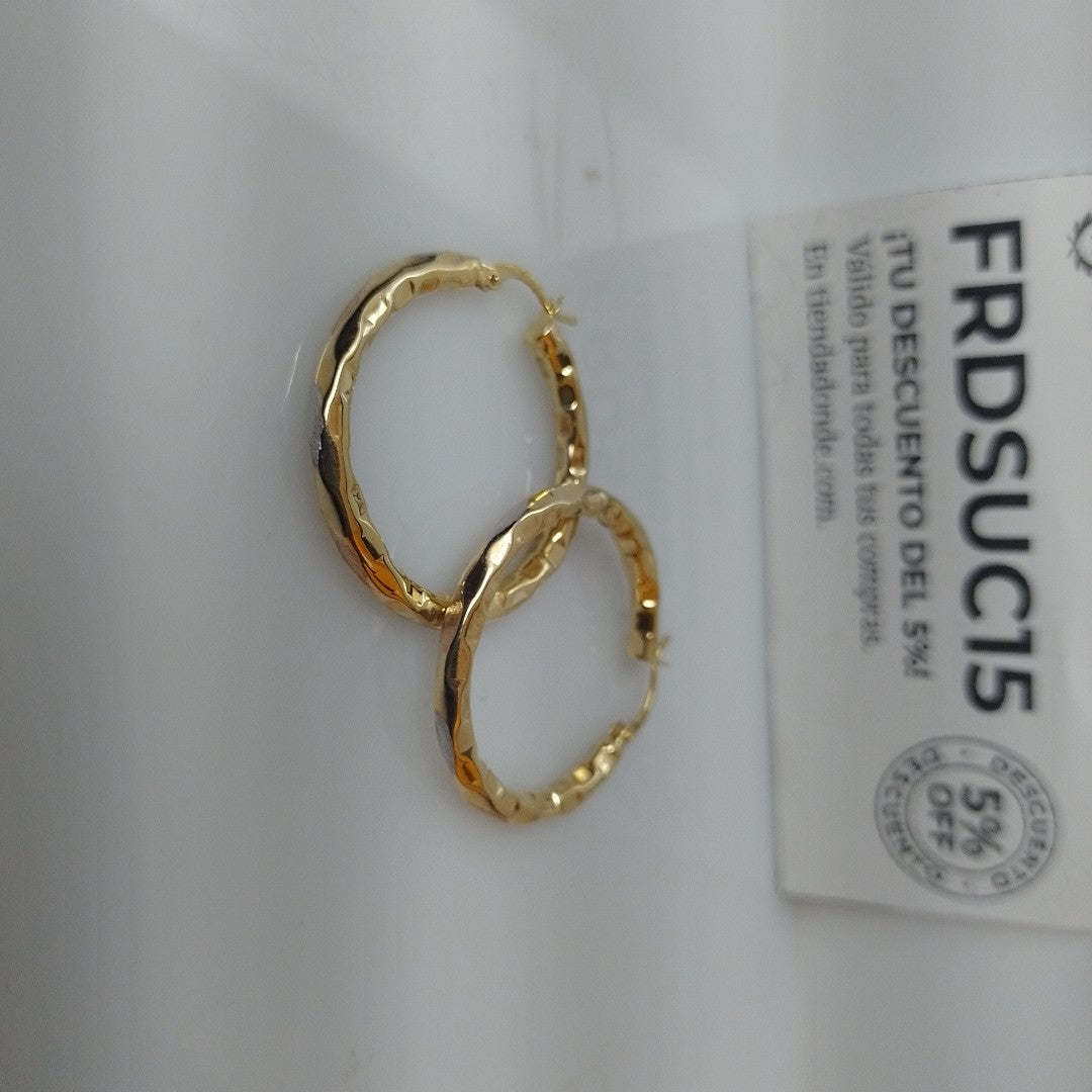 ARRACADAS PAR ORO 14 K 3.5 GRMS (SEMINUEVO)
