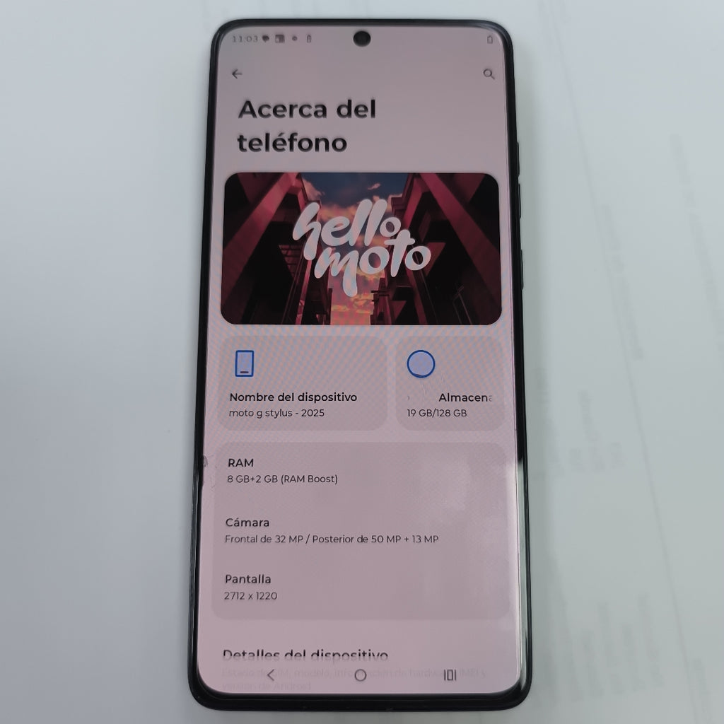 CELULAR MOTOROLA MOTO G STYLUS XT2517-3 (2025) 128 GB 8 GB RAM (SEMINUEVO)