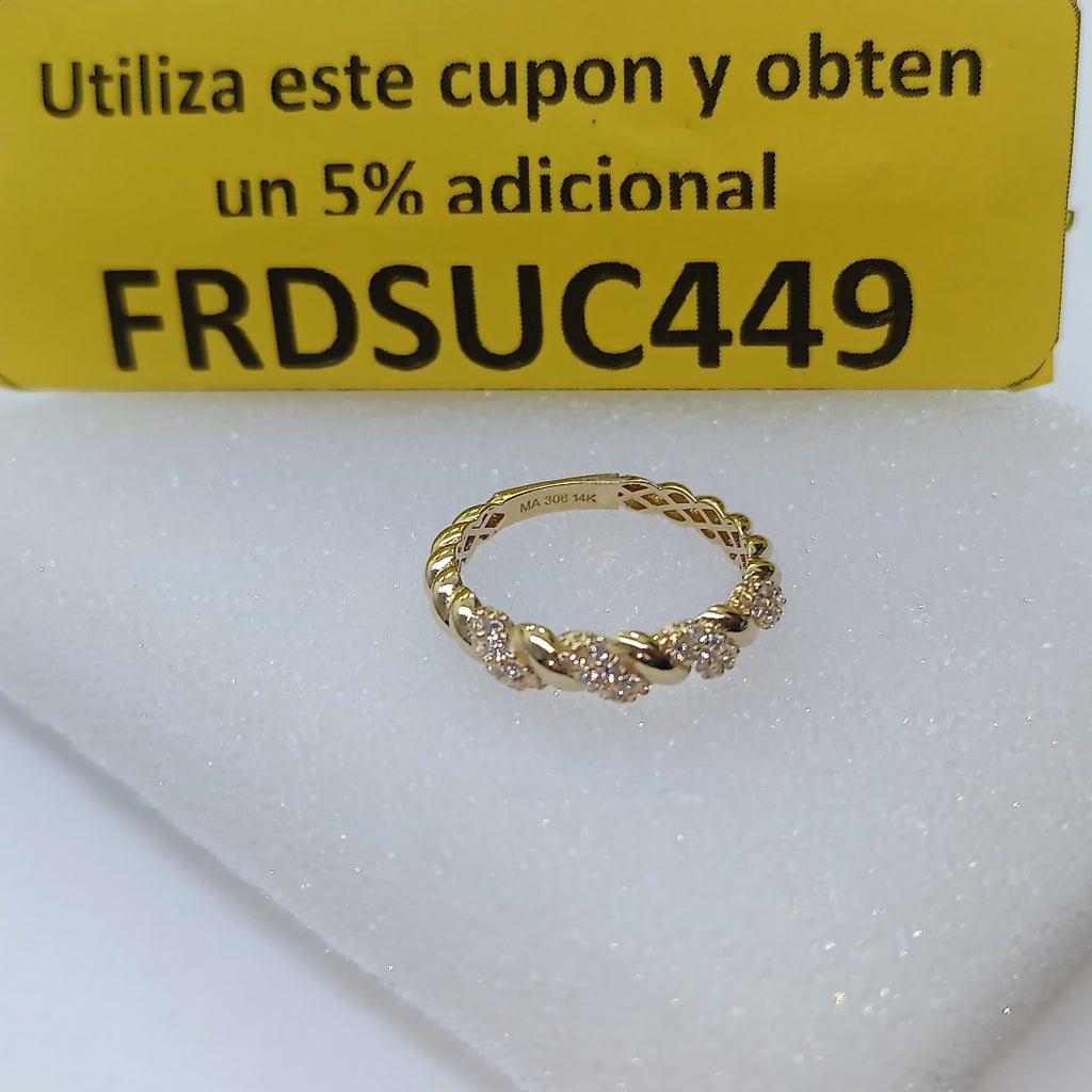 ANILLOS DAMA ORO 14K 1.6 (NUEVO)