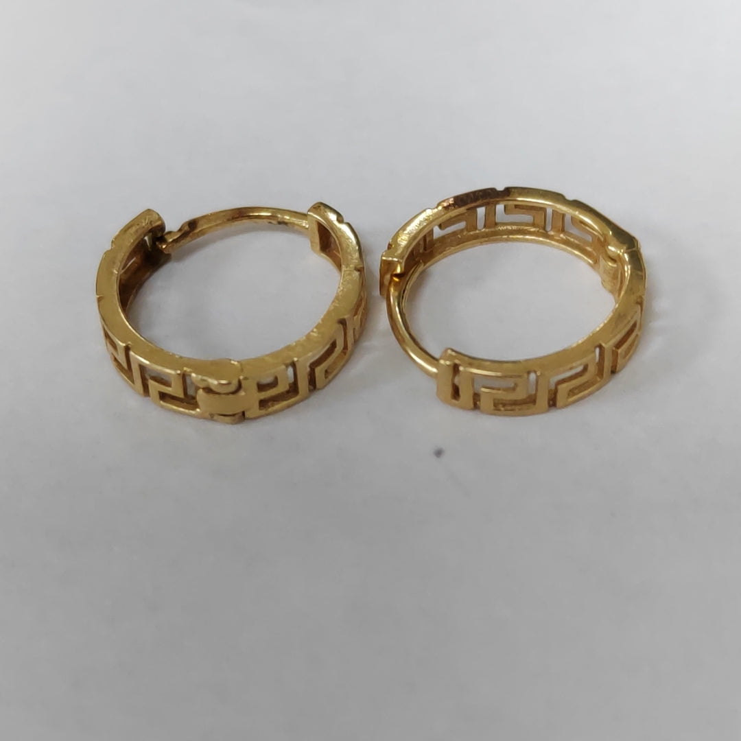 ARETES PAR ORO 14 K 1,30 GRMS (SEMINUEVO)