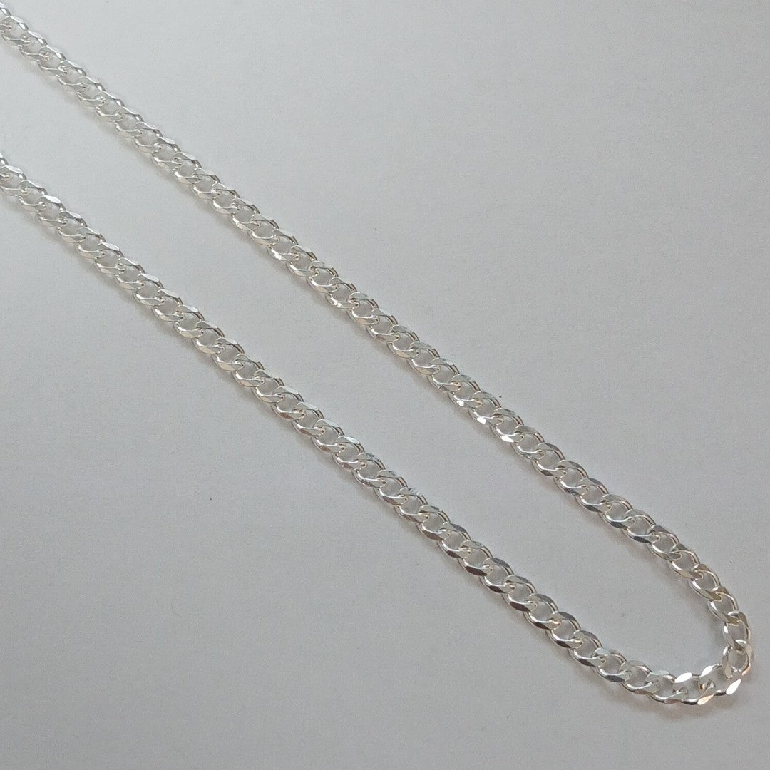 CADENA BARBADA PLATA .925 60 CM 9.22 GR (NUEVO)