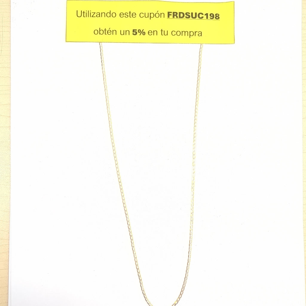 CADENA ORO COMBINADO 14 K 2 GRMS (SEMINUEVO)