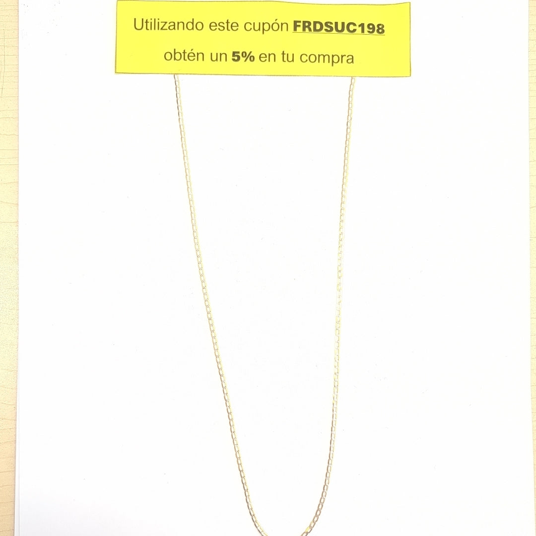 CADENA ORO COMBINADO 14 K 2 GRMS (SEMINUEVO)