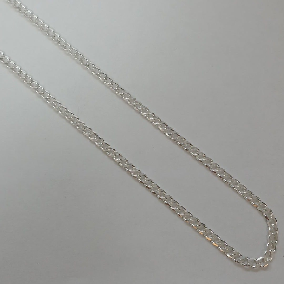 CADENA BARBADA PLATA .925 50 CM 7.02 GR (NUEVO)