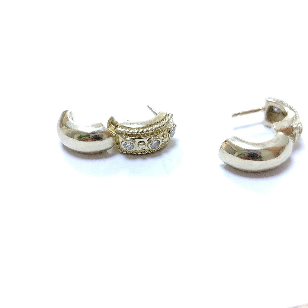ARETES PAR ORO 18 K 10,00 GRMS (SEMINUEVO)