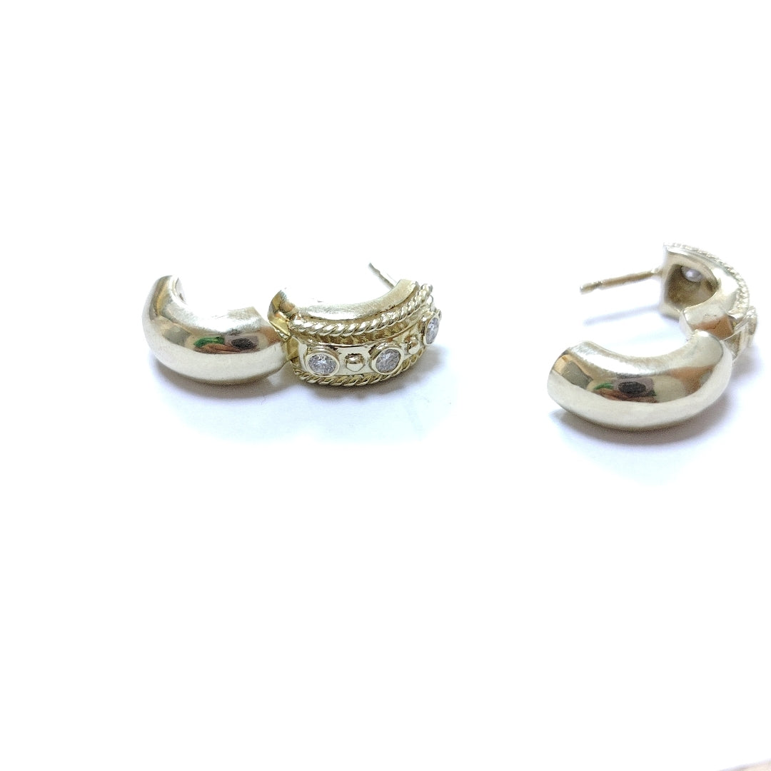 ARETES PAR ORO 18 K 10,00 GRMS (SEMINUEVO)