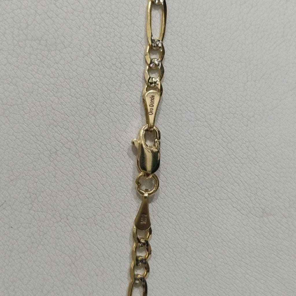 CADENAS 3X1 DIAMANTADA ORO 14K 55 CM 8.5 GR (NUEVO)