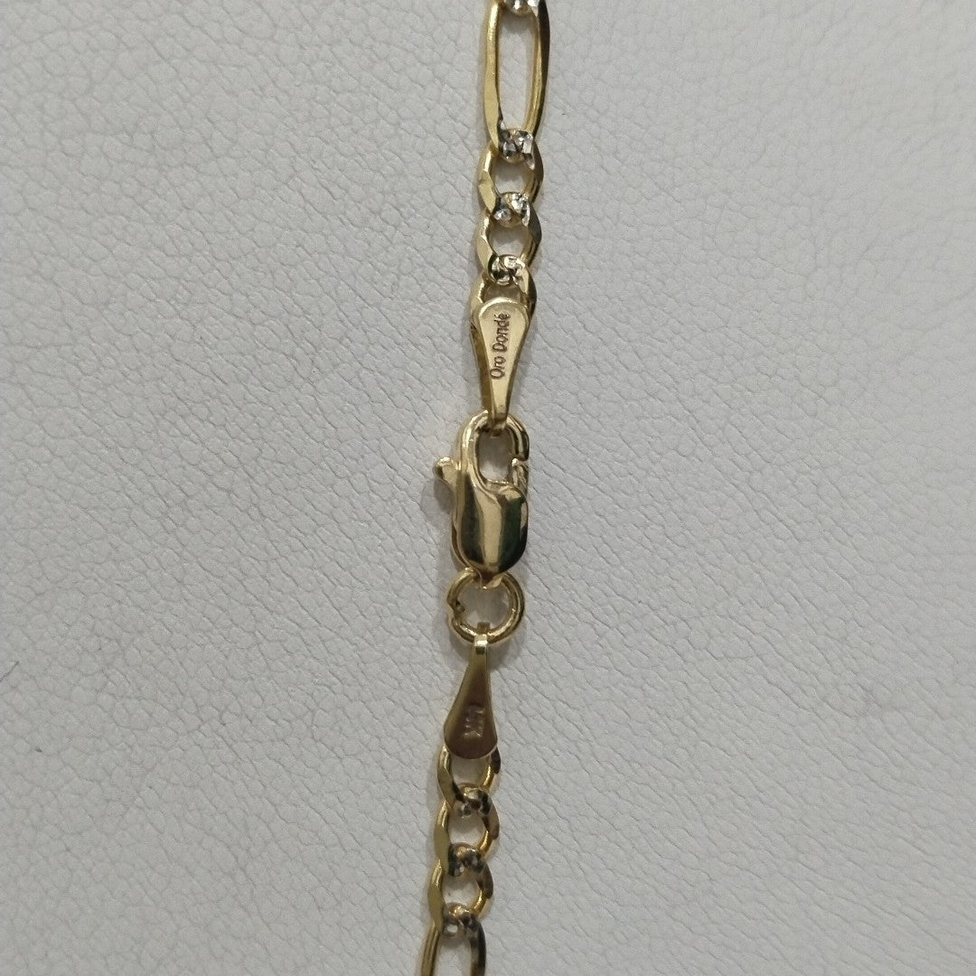CADENAS 3X1 DIAMANTADA ORO 14K 55 CM 8.5 GR (NUEVO)