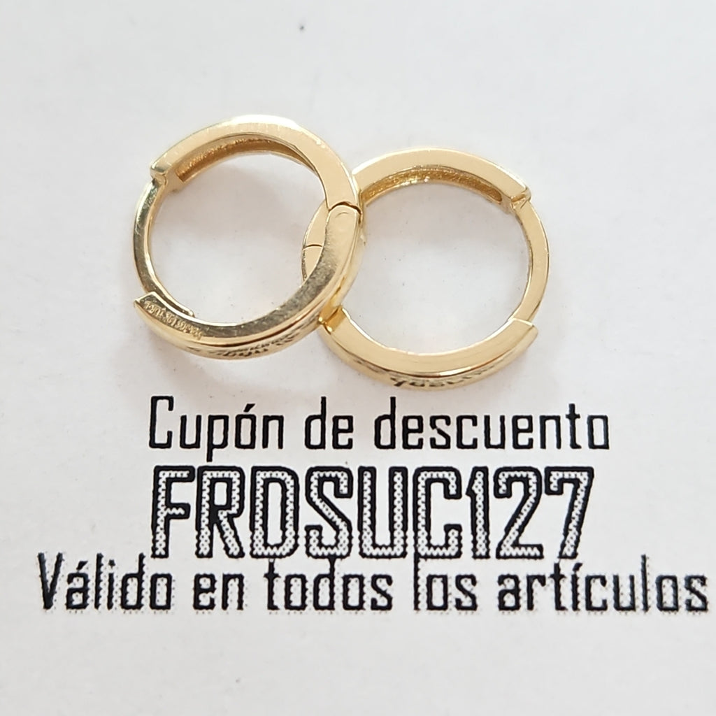 HUGGIES ORO 14K 1.1 (NUEVO)