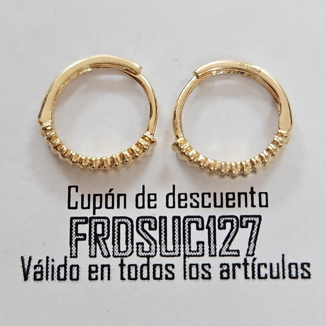 HUGGIES ORO 14K 1.2 (NUEVO)